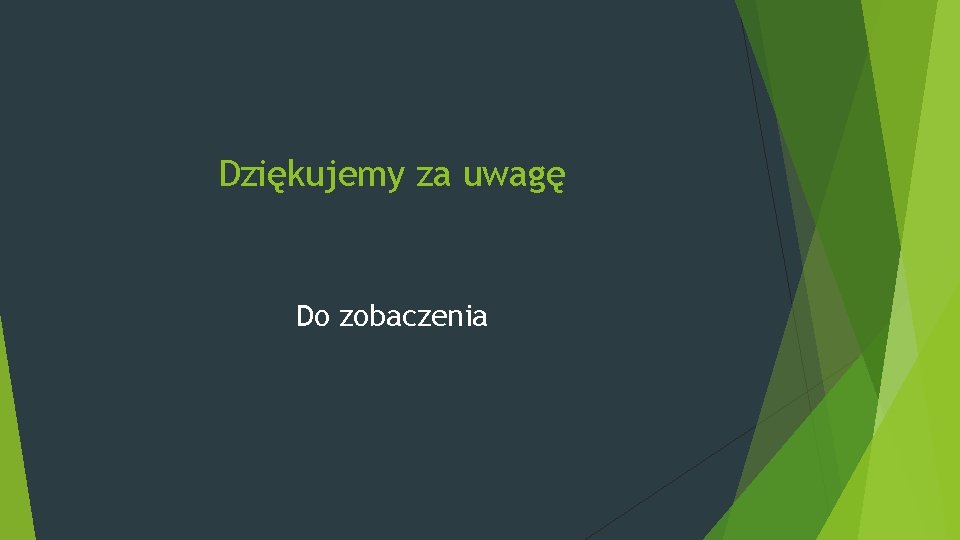 Dziękujemy za uwagę Do zobaczenia 