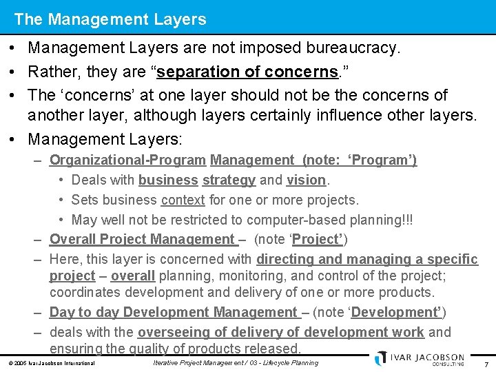 Iterative Project Management Lifecycle Planning Chapter 5 A