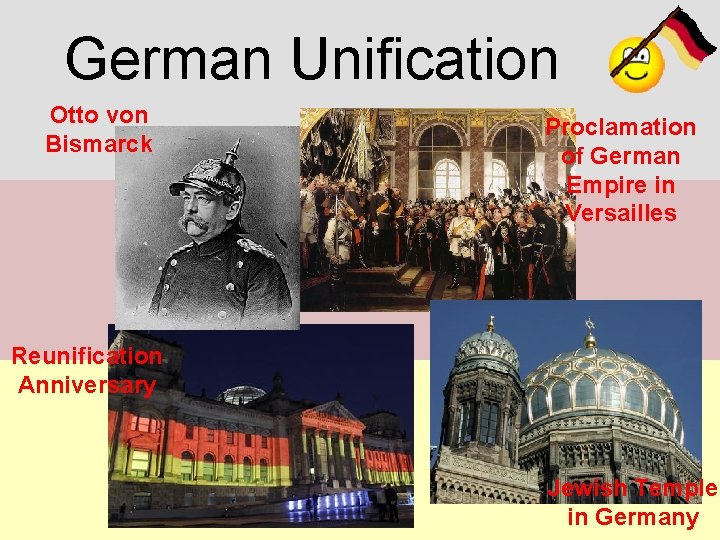 German Unification Otto von Bismarck Proclamation of German Empire in Versailles Reunification Anniversary Jewish