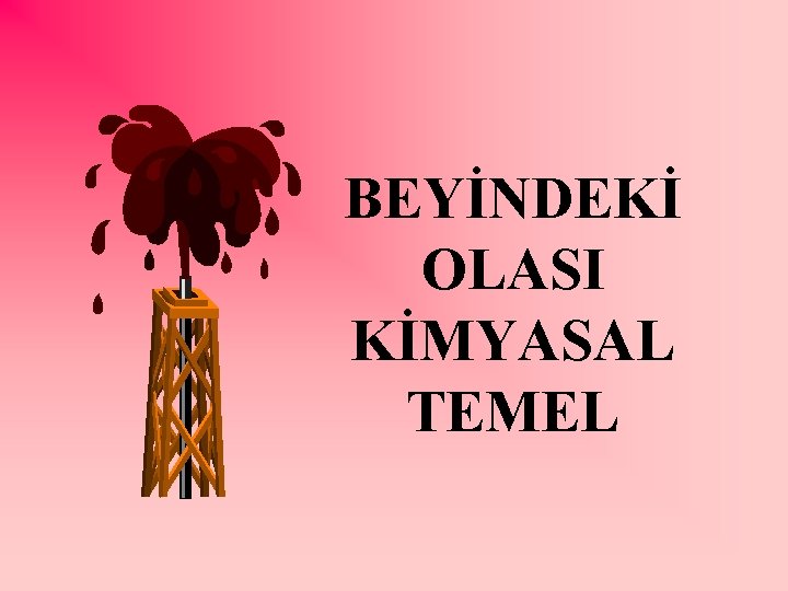 BEYİNDEKİ OLASI KİMYASAL TEMEL 