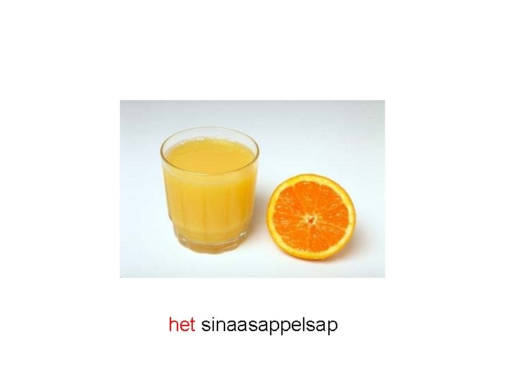 het sinaasappelsap 