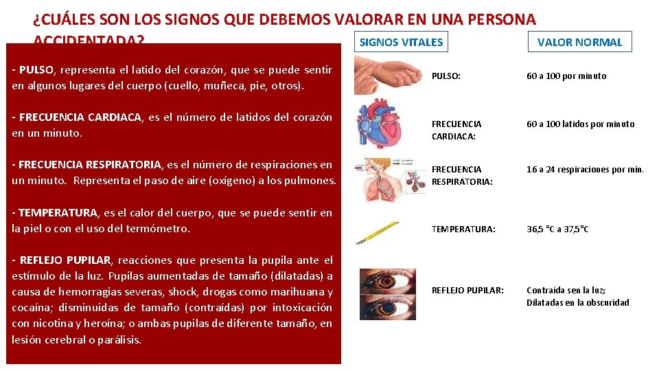 ¿CUÁLES SON LOS SIGNOS QUE DEBEMOS VALORAR EN UNA PERSONA SIGNOS VITALES VALOR NORMAL ¿CUÁLES SON LOS SIGNOS QUE DEBEMOS VALORAR EN UNA PERSONA SIGNOS VITALES VALOR NORMAL