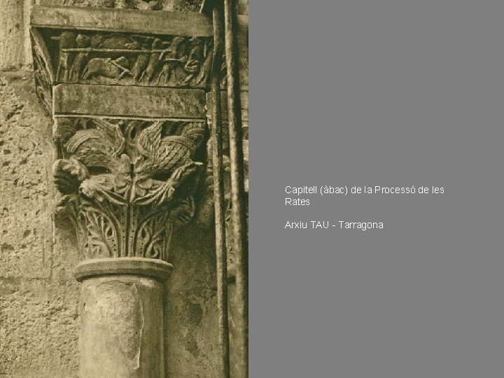 Capitell (àbac) de la Processó de les Rates Arxiu TAU - Tarragona 