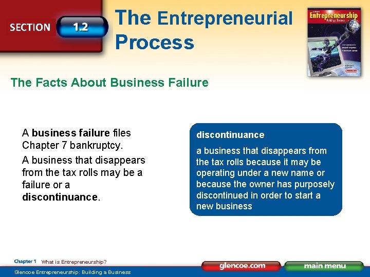 SECTION The Entrepreneurial Process The Facts About Business Failure A business failure files Chapter