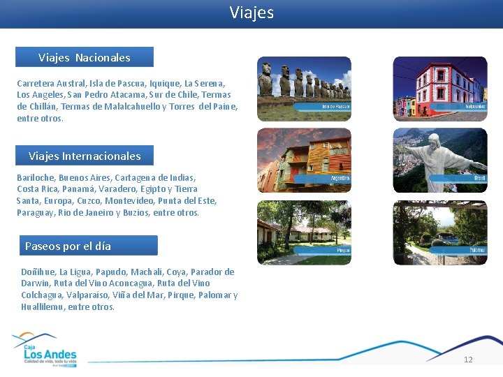 Viajes Nacionales Carretera Austral, Isla de Pascua, Iquique, La Serena, Los Angeles, San Pedro