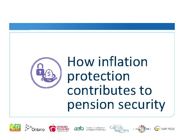 How inflation protection contributes to pension security F