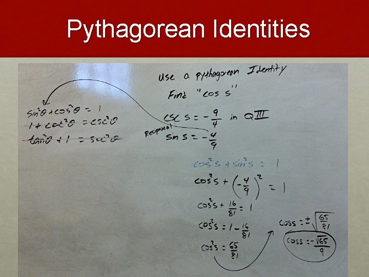 Pythagorean Identities 