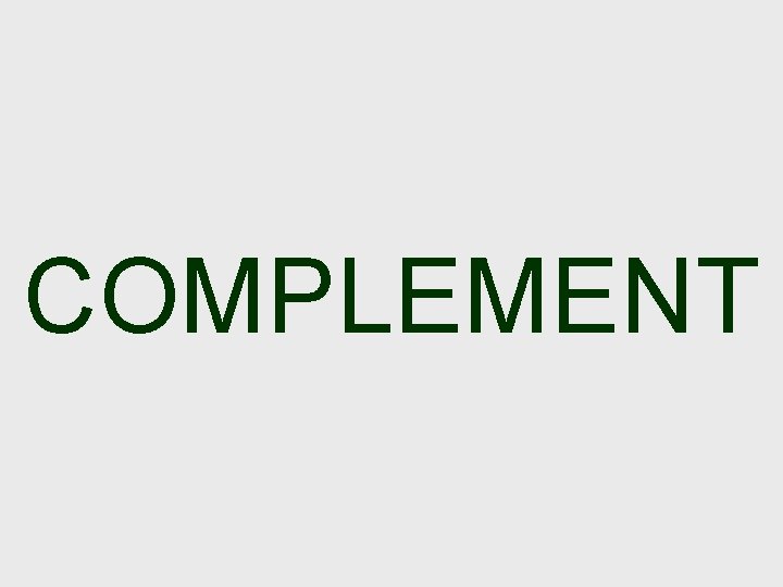 Complementate A fascinating and personal portrait of the immune