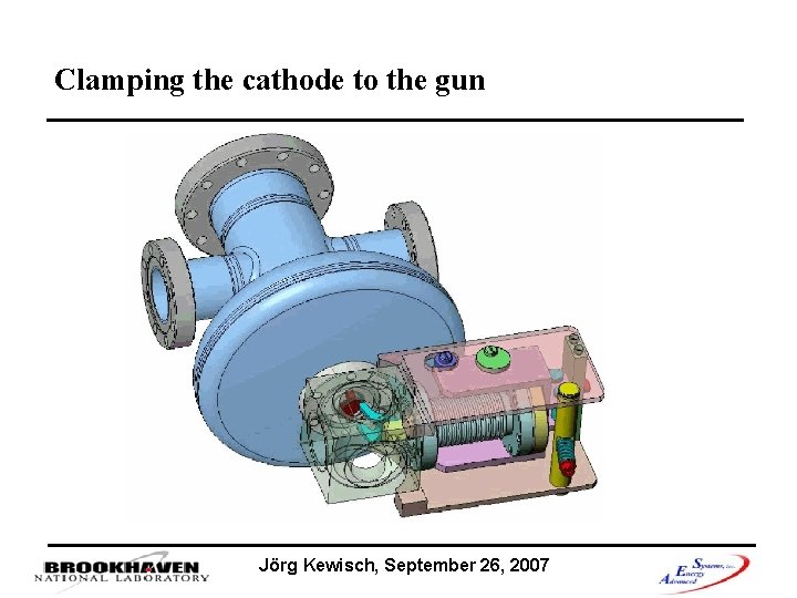 Clamping the cathode to the gun Jörg Kewisch, September 26, 2007 