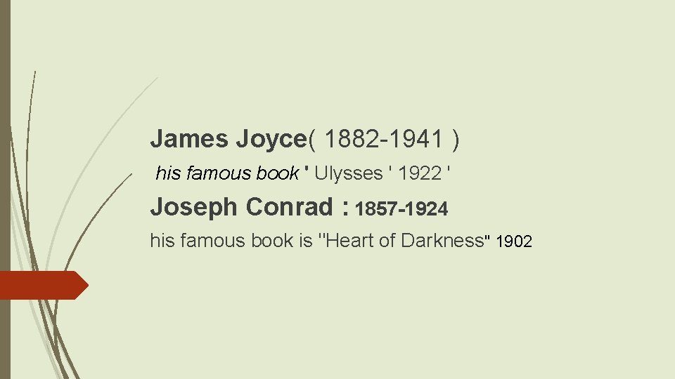 James Joyce( 1882 -1941 ) his famous book ' Ulysses ' 1922 ' Joseph