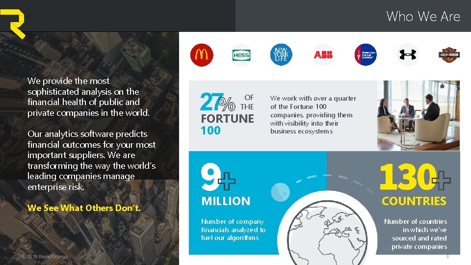 Who We Are We provide the most sophisticated analysis on the financial health of