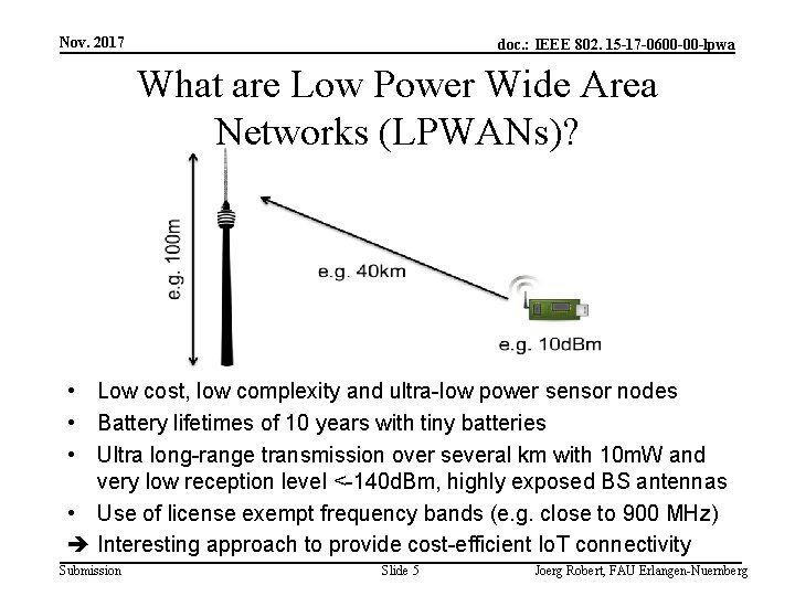 Nov. 2017 doc. : IEEE 802. 15 -17 -0600 -00 -lpwa What are Low