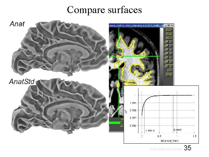 Compare surfaces 01/21/2009 SSCC/NIMH 35 