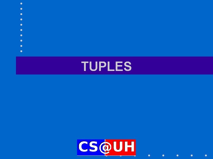 TUPLES 