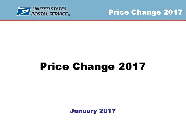 Price Change 2017 January 2017 