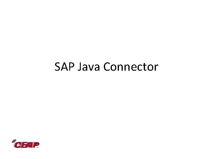 SAP Java Connector 