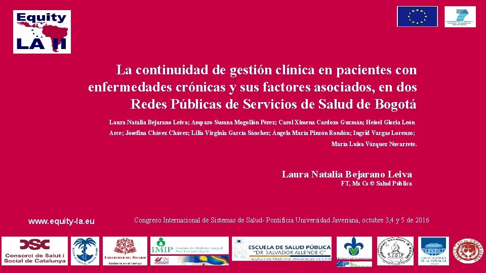La continuidad de gestión clínica en pacientes con enfermedades crónicas y sus factores asociados,