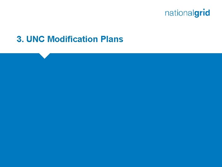 3. UNC Modification Plans 