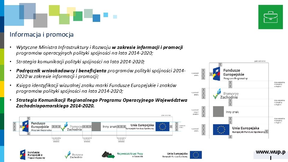 Informacja i promocja • Wytyczne Ministra Infrastruktury i Rozwoju w zakresie informacji i promocji