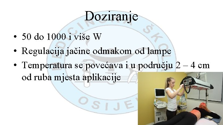 Doziranje • 50 do 1000 i više W • Regulacija jačine odmakom od lampe