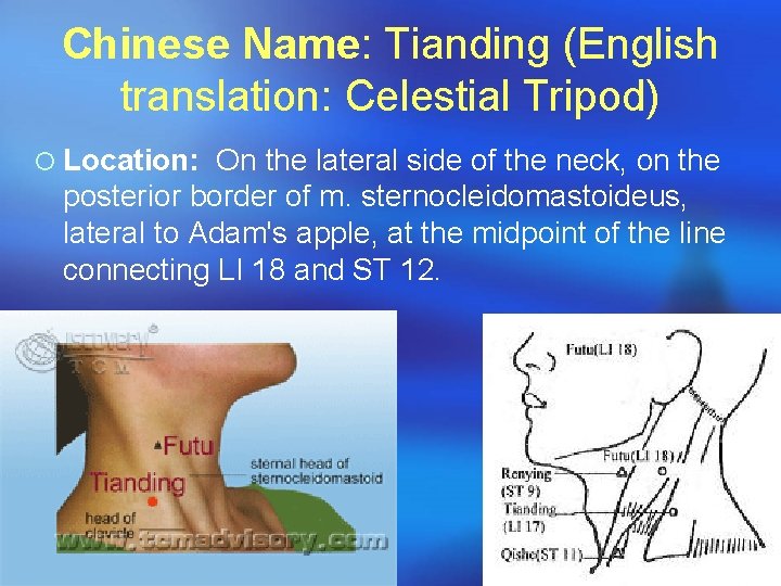 Chinese Name: Tianding (English translation: Celestial Tripod) ¡ Location: On the lateral side of
