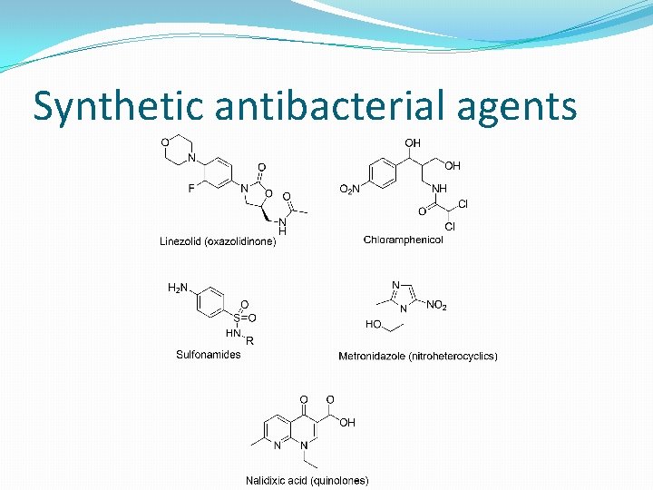 Synthetic antibacterial agents 