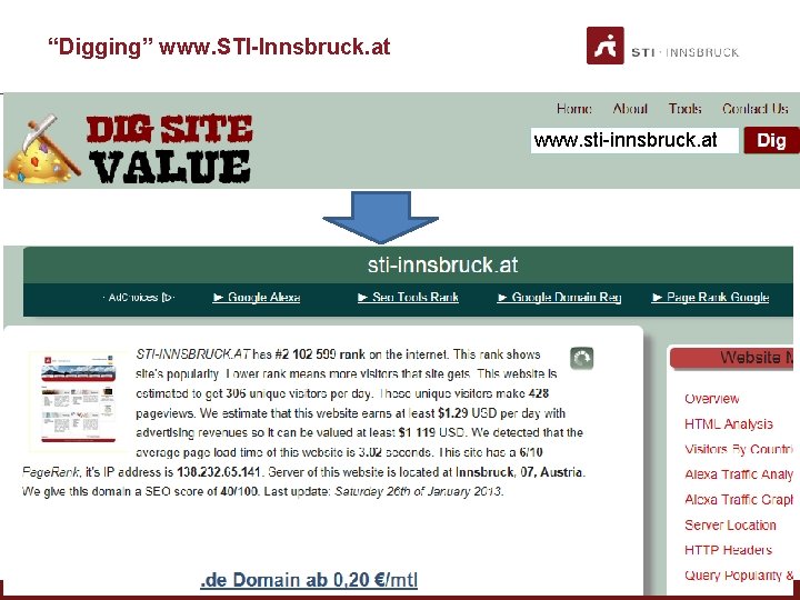 “Digging” www. STI-Innsbruck. at www. sti-innsbruck. at 