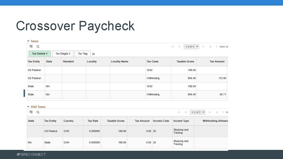 Crossover Paycheck #PSRECONNECT 