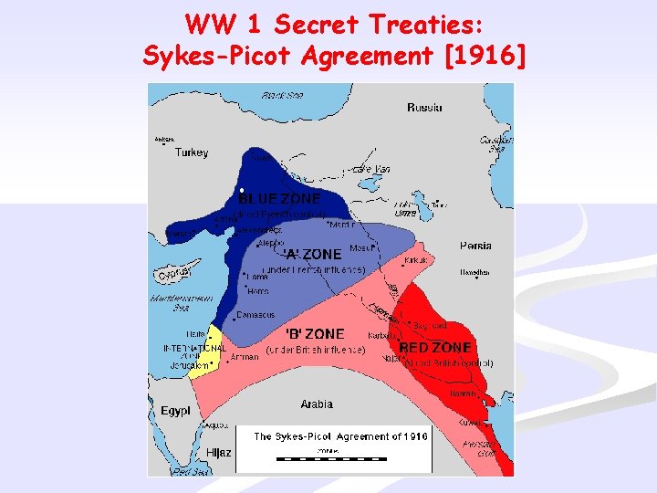 WW 1 Secret Treaties: Sykes-Picot Agreement [1916] 