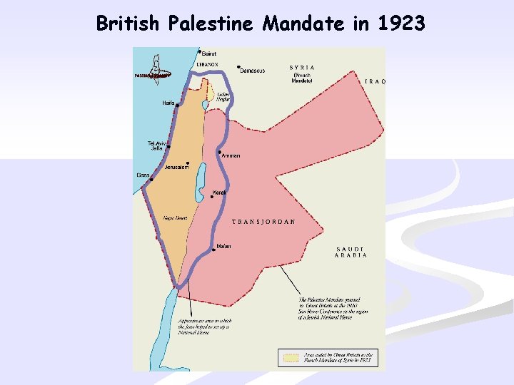 British Palestine Mandate in 1923 