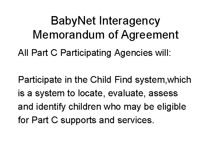 Babynet Forms.pdf Collaborating for Families and Young Children Part C