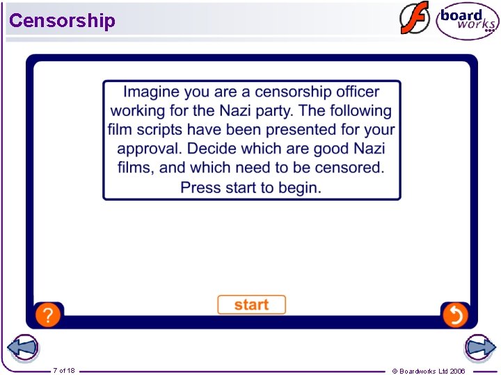 Censorship 7 of 18 © Boardworks Ltd 2006 