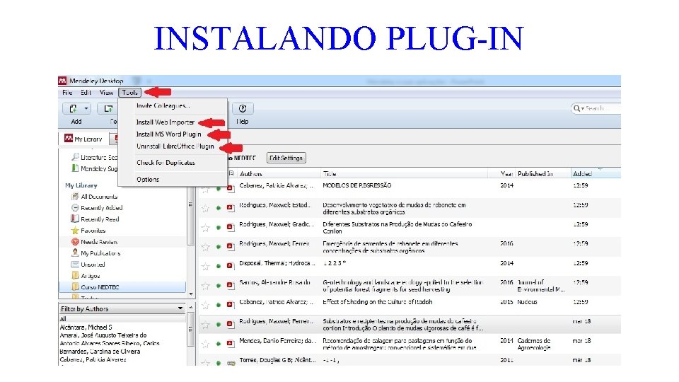 INSTALANDO PLUG-IN 