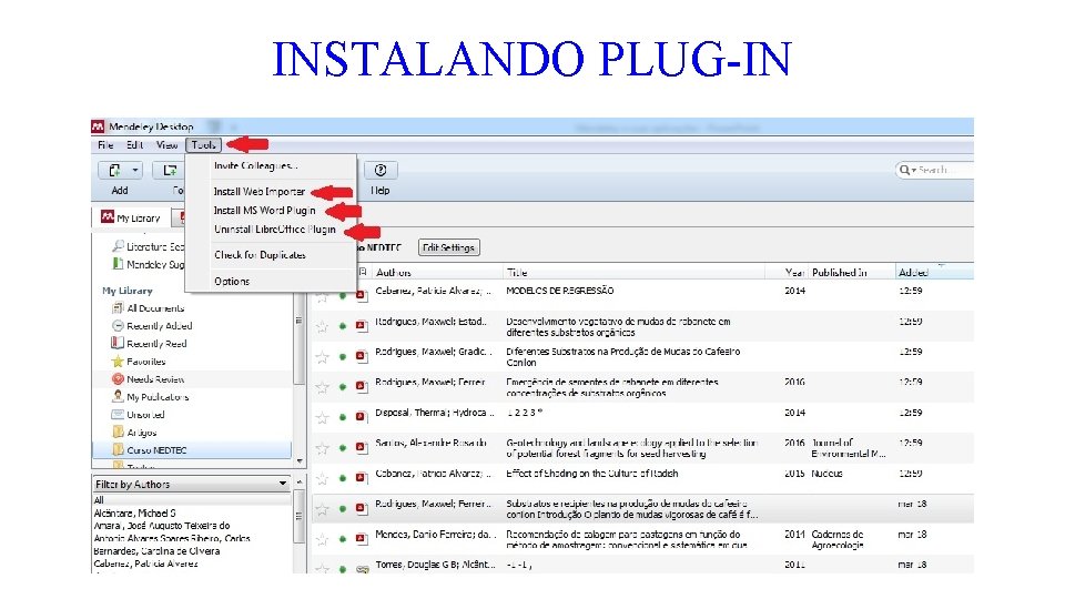 INSTALANDO PLUG-IN 