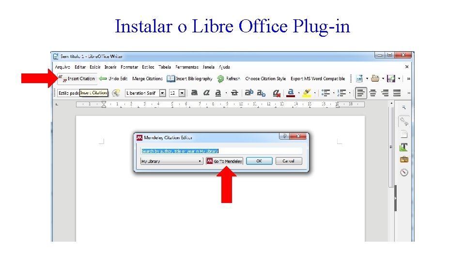 Instalar o Libre Office Plug-in 