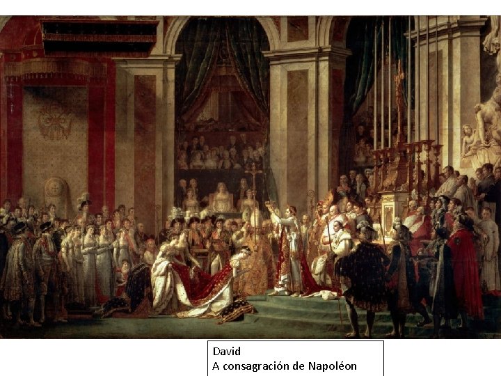 David A consagración de Napoléon 