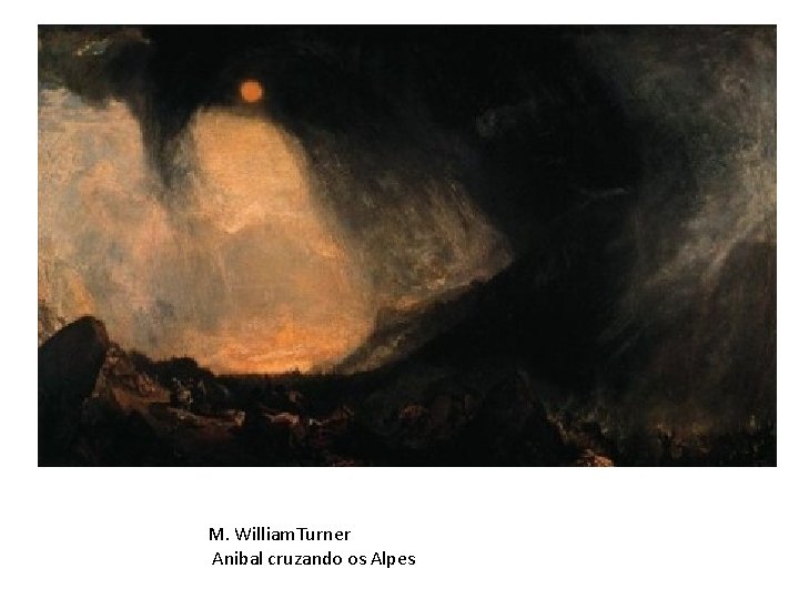 M. William. Turner Anibal cruzando os Alpes 