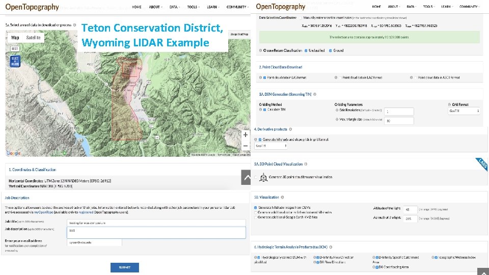 Teton Conservation District, Wyoming LIDAR Example 