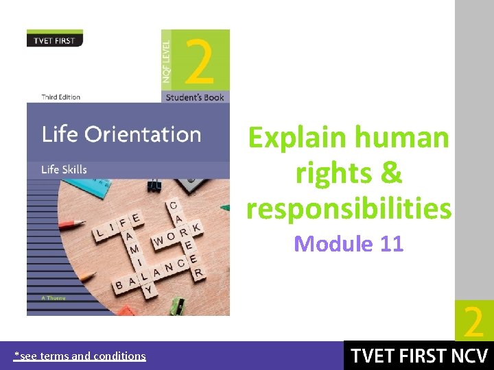 Explain human rights & responsibilities Module 11 *see terms and conditions 