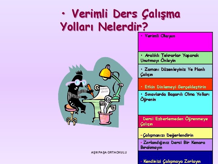  • Verimli Ders Çalışma Yolları Nelerdir? • Verimli Okuyun • Aralıklı Tekrarlar Yaparak