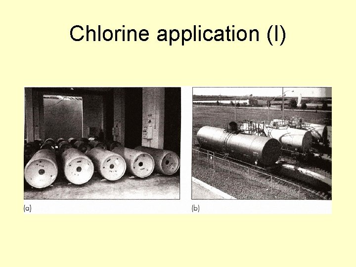 Chlorine application (I) 