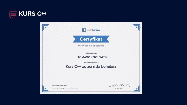 KURS C++ 