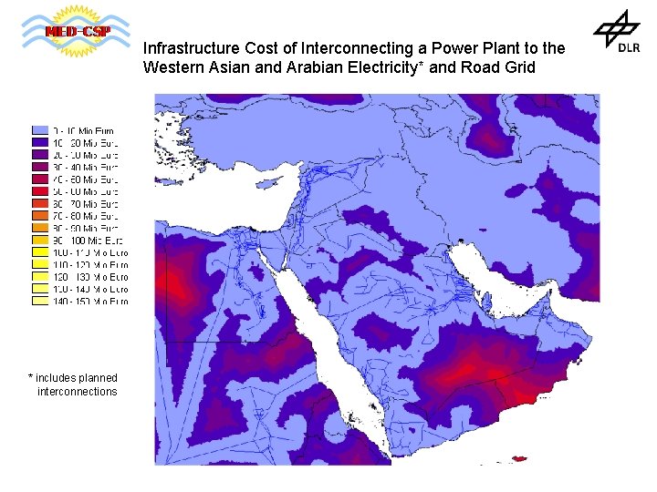 Infrastructure Cost of Interconnecting a Power Plant to the Western Asian and Arabian Electricity*