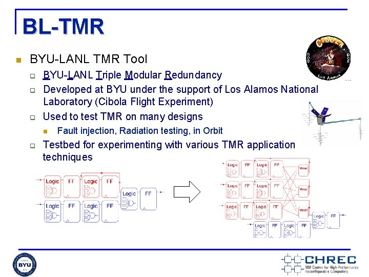 BL-TMR n BYU-LANL TMR Tool q q q BYU-LANL Triple Modular Redundancy Developed at