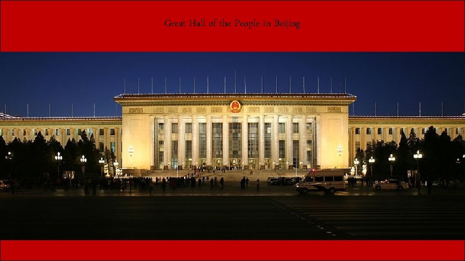 Great Hall of the People in Beijing 