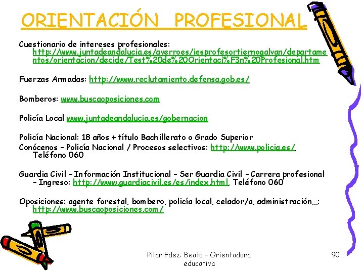 ORIENTACIÓN PROFESIONAL Cuestionario de intereses profesionales: http: //www. juntadeandalucia. es/averroes/iesprofesortiernogalvan/departame ntos/orientacion/decide/Test%20 de%20 Orientaci%F 3 ORIENTACIÓN PROFESIONAL Cuestionario de intereses profesionales: http: //www. juntadeandalucia. es/averroes/iesprofesortiernogalvan/departame ntos/orientacion/decide/Test%20 de%20 Orientaci%F 3