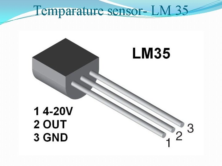 Temparature sensor- LM 35 