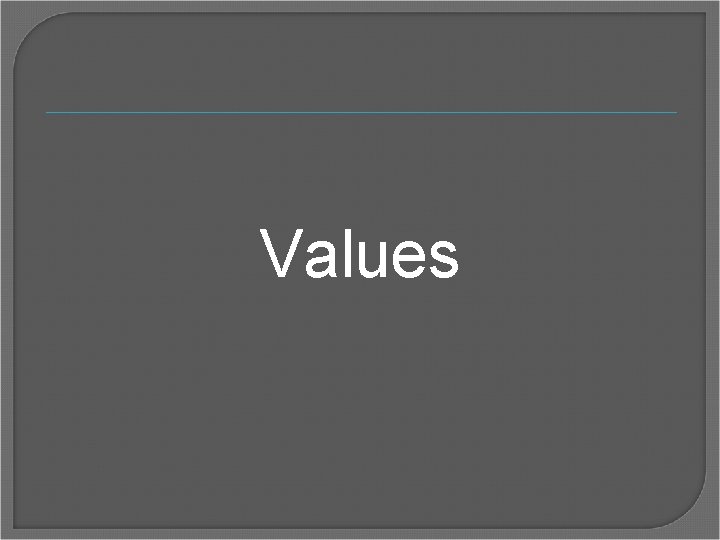 Values 