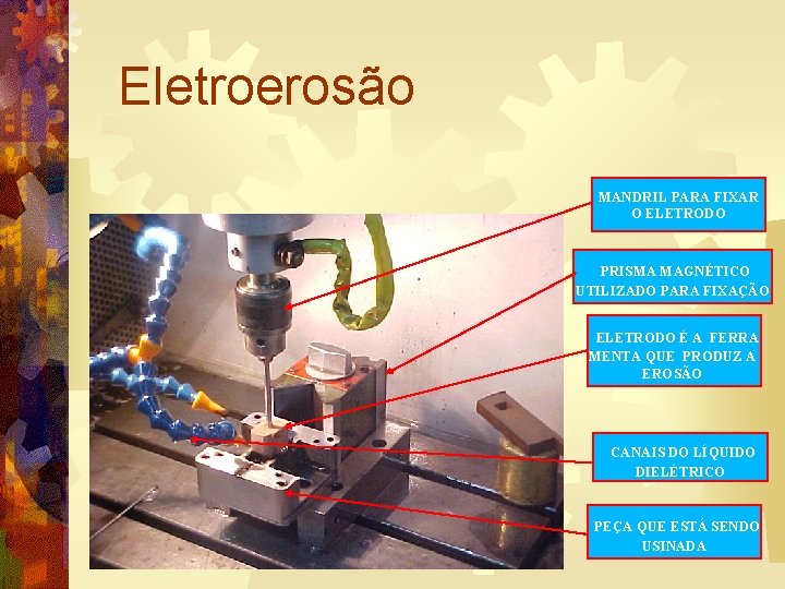 Eletroerosão MANDRIL PARA FIXAR O ELETRODO PRISMA MAGNÉTICO UTILIZADO PARA FIXAÇÃO ELETRODO É A