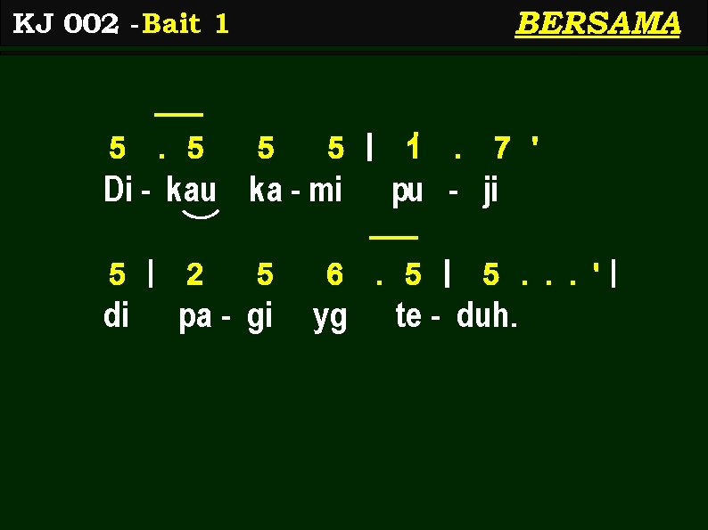 BERSAMA KJ 002 - Bait 1 5 . 5 5 5 | Di -